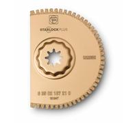 FEIN Disco segmentado HM, Ø90 mm, Ancho de corte aprox. 1,2 mm, Alojamiento SLP, dentado abierto para cortar fibra de carbono y fibra de vidrio, extrafino, ideal para esquinas y cantos