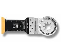 FEIN E-Cut CarbidePro, Set 5 hojas de sierra, 32x75 mm, Alojamiento StarlockMax, Hoja de sierra de recambio para metal duro con revestimiento TiN con resistencia al desgaste extremadamente elevada