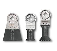FEIN E-Cut Combo, Alojamiento Starlockplus, Set de las 3 hojas de sierra, uso universal, Composición: hoja de sierra E-Cut Long Life 35 mm y 65 mm y hoja de sierra E-Cut Universal 44 cm