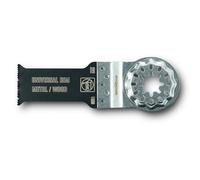 FEIN E-Cut Universal Set 10 hojas de sierra, Ancho 44 mm, Longitud 60 mm, Alojamiento SLP, Bimetal con dentado universal ondulado. Amplio espectro de aplicación
