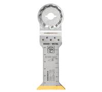 FEIN Hoja de sierra E-Cut Long-Life bimetálica con una larga vida útil, hoja de sierra para cortes profundos,3 Unid., Ancho 42 mm, Longitud 78 mm, Alojamiento StarlockMax, con revestimiento de titanio
