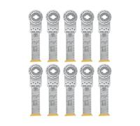 FEIN Hoja de sierra E-Cut Long-Life bimetálica con una larga vida útil, hoja de sierra para cortes profundos,10 Unid.,Ancho 32 mm, Longitud 90 mm, Alojamiento StarlockMax, con revestimiento de titanio