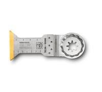 FEIN Hoja de sierra E-Cut universal bimetálica con una larga vida útil, hoja de sierra para cortes profundos,10 Unid.,Ancho 44 mm,Longitud 60 mm, Alojamiento StarlockPlus, con revestimiento de titanio