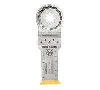 FEIN Hoja de sierra E-Cut universal bimetálica con una larga vida útil, hoja de sierra para cortes profundos,5 Unid.,Ancho 28 mm, Longitud 60 mm, Alojamiento StarlockPlus, con revestimiento de titanio
