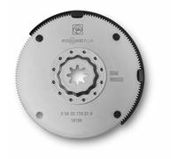 FEIN hoja de sierra HSS Ø 100 mm, Alojamiento Starlockplus, Bimetal, Dentado de madera trabado, elevada calidad de corte, Como "mini sierra circular" resulta ideal para realizar cortes largos y rectos