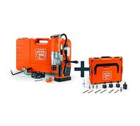 Fein KBU 35 QW Fabricator M12 - Kit de perforación de 3/4" en Weldon (taladro magnético universal de hasta 35 mm con kit de usuarios, perfecto para construcción metálica y