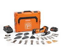 FEIN Multimaster a batería AMM 700 Max Top 4.0 Ah AS, MultiTool a batería con más de 60 accesorios para serrar en madera y metal, separar azulejos, Compatible con baterías AMPShare/Bosch Professional