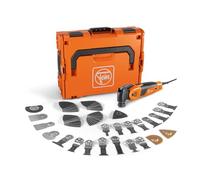 FEIN Multimaster MM 700 SELECTION MultiTool para las obras interiores y reformas con 62 accesorios Motor FEIN 450W, Sistema antivibración Portaherramientas StarlockMax, Cambio herramienta QuickIN