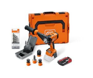 FEIN Taladro atornillador a batería ASCM 18-4 QM AS Metal Advanced Top Set, con un juego de accesorios, 4 velocidades, motor sin escobillas e interfaz QuickIN, sin batería y cargador