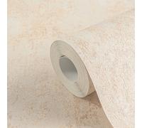 Livingwalls Hot Spots papel pintado no tejido con efecto piedra en crema, beige, metálico - papel pintado estilo industrial 10,05 x 0,53 m Made in Germany - 786292