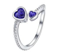 Feine Ringe Damen Dekompression Rotatierender Ring Dekompressionsring Geburtstagsgeschenk für Sie Minimalistische Kristallring Geburtssteine Strassring verstellbare Öffnung Ringe Muster, talla única
