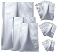 FEINIAO Bolsas de cocina al vapor papel aluminio, bolsas embalaje vacío, almacenamiento alimentos con muescas rasgón para dulces café frutos secos aperitivos (20 x 30 cm, 22 x 32 cm, 25 x 35 cm)