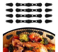 FeinKulturia 12 hebillas magnéticas de silicona resistentes al calor, accesorios para airfryer, hebillas de fijación para papel de horno en freidoras de aire caliente, compatibles con Ninja, Cosori