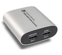 FeinTech Extractor de audio HDMI eARC VAX01202 1x2 para televisores modernos con Dolby Atmos TrueHD DTS-HD a un receptor AV, 5 V DC || 500 mA || 1,75 W