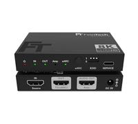 FeinTech AX211 HDMI 2.1 Extractor de Audio (HDMI-Salida de Audio) Divisor 1 Entrada 2 Salidas 8K 4K 120Hz eARC