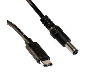 FeinTech Conector Hueco USB-C a DC 5,5 mm Tipo C para Fuente de alimentación, DUB05001