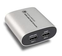 FeinTech Extractor de audio HDMI eARC VAX01202 1x2 para televisores modernos con Dolby Atmos TrueHD DTS-HD a un receptor AV, 5 V DC || 500 mA || 1,75 W