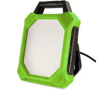 FeinTech LAL00350 Lámpara LED exterior luz de trabajo foco con Altavoz Bluetooth 50 W 4000 lm IP54 IK08 Verde-negro