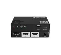FeinTech SP210 Splitter 1 In 2 Out HDMI 2.1 - 4K 120Hz 8K VRR ALLM, Distribuidor Con Downscaler Para 2 Monitores, CEC Pass, HDCP 2.3, HDR, Dolby Vision
