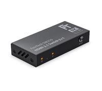 FeinTech SW210 HDMI Switch 4K 120Hz 2 en 1 Out o 1 In 2 Out Bidireccional, 8K, 48Gbps, 2.1, Splitter, Verteiler, Soporta HDR, VRR, ALLM y Dolby Vision, HDCP 2.2 & 2.3