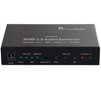 FeinTech VAX00102 Extractor de audio HDMI 2.0, ARC 4K HDR Negro