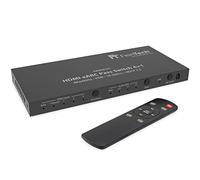 FeinTech VAX04101 HDMI eARC Pass Switch 4x1 para Barra de Sonido y videoproyector o televiso 4K Dolby Atmos