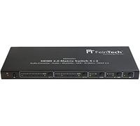 FeinTech VMS04201 Conmutador de Matriz HDMI Matrix Switch 4x2 (4 entradas, 2 Salidas, con Extractor de Audio, Scaler, Ultra HD, 4 K, 60 Hz, HDR)