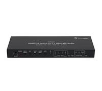 FeinTech VSW04202 HDMI 2.0 Switch Conmutador (4 entradas, 1 Salida + 1 Salida de Audio HD 7.1 Dolby Atmos 4K 60 Hz HDR)