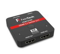 FeinTech VSW12100 HDMI 2.1 Switch 2 en 1 out 4K 120Hz 8K 60Hz 48Gbps para Xbox PS5
