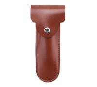 Feiouna Estuche de viaje manual de doble filo para maquinillas de afeitar, bolsa de piel sintética