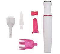 Feiouna Máquina de afeitar eléctrica 5 en 1 para depilación femenina para cejas, cara, axilas, bikini