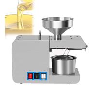 Feiphla 800 W/1100 W MáQuina Aceite Girasol,Prensa De Aceite HidráUlica, Acero Inoxidable para El Hogar, MáQuina De ExtraccióN De Exprimidor De Aceite FríO,para Coco R6