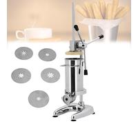Feiphla MáQuina para Hacer Churros Manual, MáQuina para Hacer Rellenos De Churros, MáQuina para Hacer Churros De Rosquillas EspañOlas Manual Comercial De 2 L, 5 Tipos De Moldes 3L