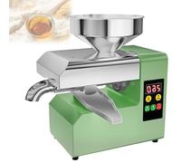 Feiphla Prensa Aceite AutomáTica 800 W/1100 W,Hueso, SéSamo, Cacahuete,MáQuina De ExtraccióN Caliente Y FríA,Tornillo Prensa DoméStica,para Girasol,Nuez R6S