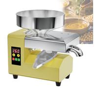 Feiphla Prensa De Aceite 820 W/1100 W para Cacahuetes, SéSamo, Nueces Extractor AutomáTico De Aceite FríO Acero Inoxidable, 5-9kg/H,para Uso DoméStico Y Comercial R8S