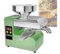 Feiphla Prensa De Aceite 820 W/1100 W para Cacahuetes, SéSamo, Nueces Extractor AutomáTico De Aceite FríO Acero Inoxidable, 5-9kg/H,para Uso DoméStico Y Comercial R6S
