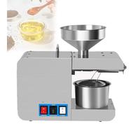 Feiphla Prensa De Aceite AutomáTica De Acero Inoxidable, Prensa FríA & Caliente,Temperatura Constante,para Coco, Girasol,Nuez,SéSamo,Lino Y MáS R6
