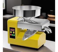 Feiphla Prensa De Aceite AutomáTica De Acero Inoxidable, Prensa FríA & Caliente,Temperatura Constante,para Coco, Girasol,Nuez,SéSamo,Lino Y MáS R8S