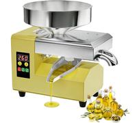 Feiphla Prensa De Aceite De Oliva EléCtrica 800 W/1100 W,MáQuina AutomáTica De Prensa De Aceite En Acero Inoxidable 304 Prensa para Huesos De Aceituna Y Nueces Prensado R8S
