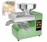 Feiphla Prensa De Aceite De Oliva EléCtrica 800 W/1100 W,MáQuina AutomáTica De Prensa De Aceite En Acero Inoxidable 304 Prensa para Huesos De Aceituna Y Nueces Prensado R6S