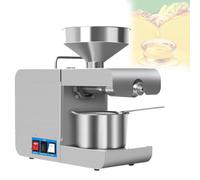 Feiphla Prensa De Aceite EléCtrica AutomáTica 820 W/1100 W Extractor De Aceite De Acero Inoxidable A FríO Y Calor para Huesos De Aceituna,Nueces,SéSamo,Coco,Soja R6