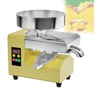 Feiphla Prensa De Aceite EléCtrica AutomáTica 820 W/1100 W Extractor De Aceite De Acero Inoxidable A FríO Y Calor para Huesos De Aceituna,Nueces,SéSamo,Coco,Soja R8S