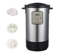 Feiphla Yogurtera Griega Yogurera ProbióTica De 12/18 L con Pantalla Led. Temporizador Y Olla De Acero Inoxidable para Preparar Postres Caseros Frescos Y Saludables 12L