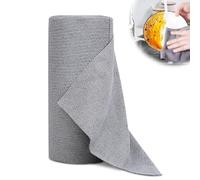 Feirdhoo Rollo de paño de limpieza de microfibra, 50 unidades de paños de limpieza extraíbles, paños reutilizables sin pelusa de 30 x 30 cm, paños de limpieza para coche, hogar y cocina