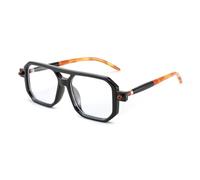 FEISEDY Retro 70s 80s Gafas Filtro Azul Mujeres Hombres Gafas Rectangulares Planas Sin Graduación Bloquea la Luz Azul Gafas de Ordenador B0062