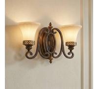 Elstead Lighting Drawing Room lámpara de pared 2x60 W madera FE-DRAWING-ROOM2-B
