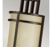 FEISS Aplique de pared Fusion 1, bronce/ámbar, 39 cm