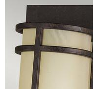 FEISS Aplique de pared Fusion 2, bronce/crema, 43 cm