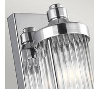 FEISS Aplique LED Paulson IP44 1 luz altura 73,7cm True