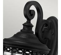 FEISS Farol de pared English Bridle IP44 26,7 cm negro